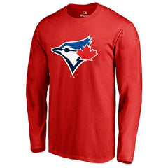 Toronto Blue Jays Logo Long Sleeve T-Shirt Red