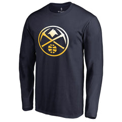 Denver Nuggets Gradient Logo Long Sleeve T-Shirt sale - Navy cheap