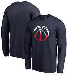 Washington Wizards Gradient Logo Long Sleeve T-Shirt - Navy on sale