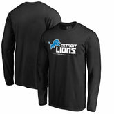 Detroit Lions Team Lockup II Long Sleeve T-Shirt - Black sale