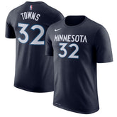 Karl-Anthony Towns Minnesota Timberwolves Name & Number Performance T-Shirt - Blue on sale