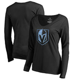 Vegas Golden Knights Women's Pond Hockey Long Sleeve T-Shirt - Black T-shirts