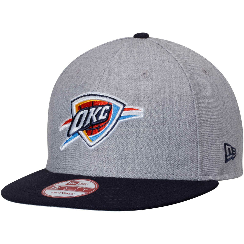 Oklahoma City Thunder Two-Tone 9FIFTY Snapback Adjustable Hat - Heathered Gray/Navy sale