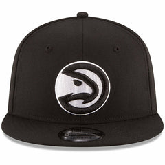 Atlanta Hawks Black & White Logo 9FIFTY Adjustable Snapback Hat - Black on sale