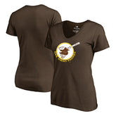 San Diego Padres Women's Cooperstown Collection Forbes T-Shirt Brown