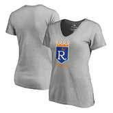 Kansas City Royals Women's Cooperstown Collection Forbes T-Shirt Ash