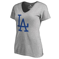 Los Angeles Dodgers Women's Cooperstown Collection Forbes T-Shirt Ash