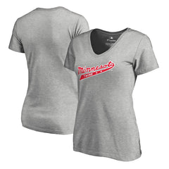 Minnesota Twins Women's Cooperstown Collection Forbes T-Shirt Ash