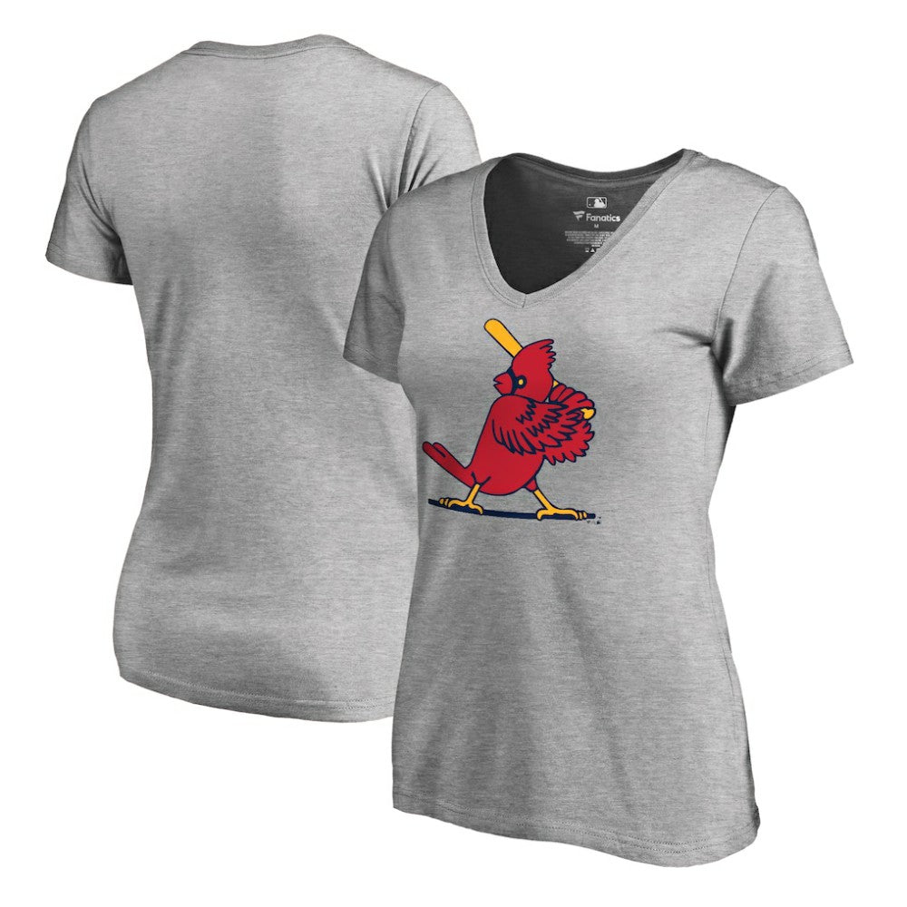 St. Louis Cardinals Women's Cooperstown Collection Forbes T-Shirt Ash