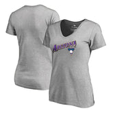 Arizona Diamondbacks Women's Core Wahconah V-Neck T-Shirt Heather Gray