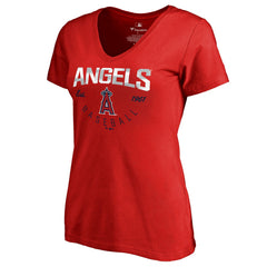 Los Angeles Angels Women's Live For It T-Shirt Red
