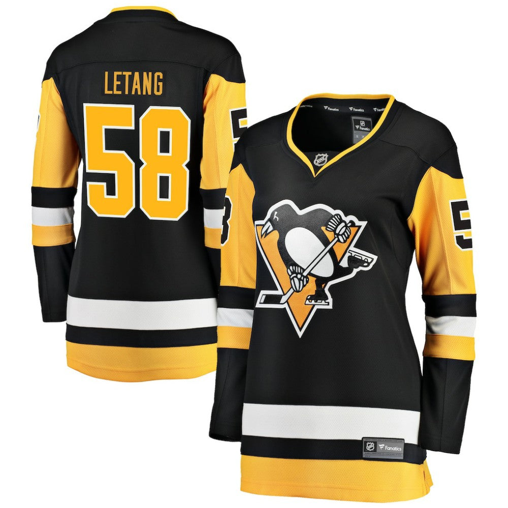Kris Letang Pittsburgh Penguins Fanatics Women's Home Breakaway Jersey - Black Jerseys