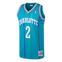 Larry Johnson Charlotte Hornets 1992/93 Hardwood Classics Swingman Jersey - Teal cheap
