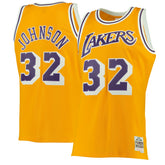 Magic Johnson Los Angeles Lakers 1984/85 Hardwood Classics Swingman Jersey - Gold for sale