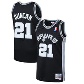 Tim Duncan San Antonio Spurs 1998/99 Hardwood Classics Swingman Jersey - Black for sale