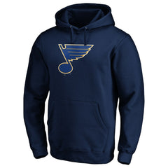 St. Louis Blues Fanatics Primary Logo II Pullover Hoodie - Navy Hoodies