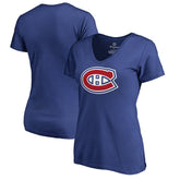Montreal Canadiens Women's Primary Logo T-Shirt - Royal T-shirts