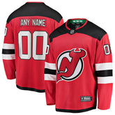 New Jersey Devils Fanatics Home Breakaway Custom Jersey - Red Jerseys