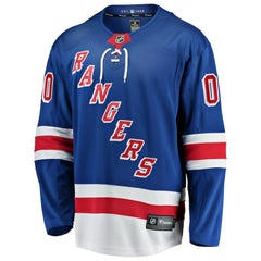 New York Rangers Fanatics Home Breakaway Custom Jersey - Blue Jerseys