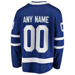 Toronto Maple Leafs Fanatics Home Breakaway Custom Jersey - Blue Jerseys