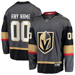 Vegas Golden Knights Fanatics Alternate Breakaway Custom Jersey - Gray Jerseys