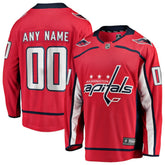 Washington Capitals Fanatics Home Breakaway Custom Jersey - Red Jerseys