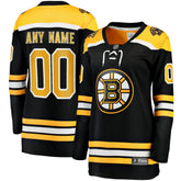 Boston Bruins Fanatics Women's Home Breakaway Custom Jersey - Black Jerseys