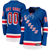New York Rangers Fanatics Women's Home Breakaway Custom Jersey - Blue Jerseys