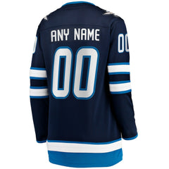 Winnipeg Jets Fanatics Women's Home Breakaway Custom Jersey - Blue Jerseys