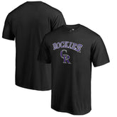 Colorado Rockies Team Lockup T-Shirt Black
