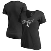 Chicago White Sox Women's Team Lockup T-Shirt Black