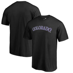 Colorado Rockies Team Wordmark T-Shirt Black