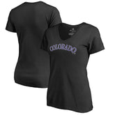 Colorado Rockies Women's Team Wordmark T-Shirt Black