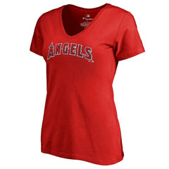 Los Angeles Angels Women's Team Wordmark T-Shirt Red