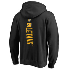 Kris Letang Pittsburgh Penguins Backer Pullover Hoodie - Black Hoodies
