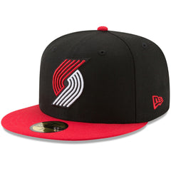 Portland Trail Blazers Team Color 2-Tone 59FIFTY Fitted Hat - Black/Red sale