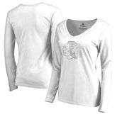 Chicago Blackhawks Women's White Out Long Sleeve T-Shirt - White T-shirts