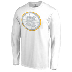 Boston Bruins White Out Long Sleeve T-Shirt - White T-shirts