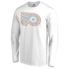 Philadelphia Flyers White Out Long Sleeve T-Shirt - White T-shirts