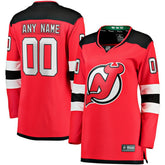 New Jersey Devils Fanatics Women's Home Breakaway Custom Jersey - Red Jerseys