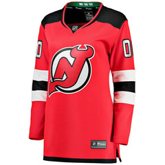 New Jersey Devils Fanatics Women's Home Breakaway Custom Jersey - Red Jerseys