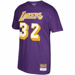 Magic Johnson Los Angeles Lakers Hardwood Classics Name & Number T-Shirt - Purple on sale