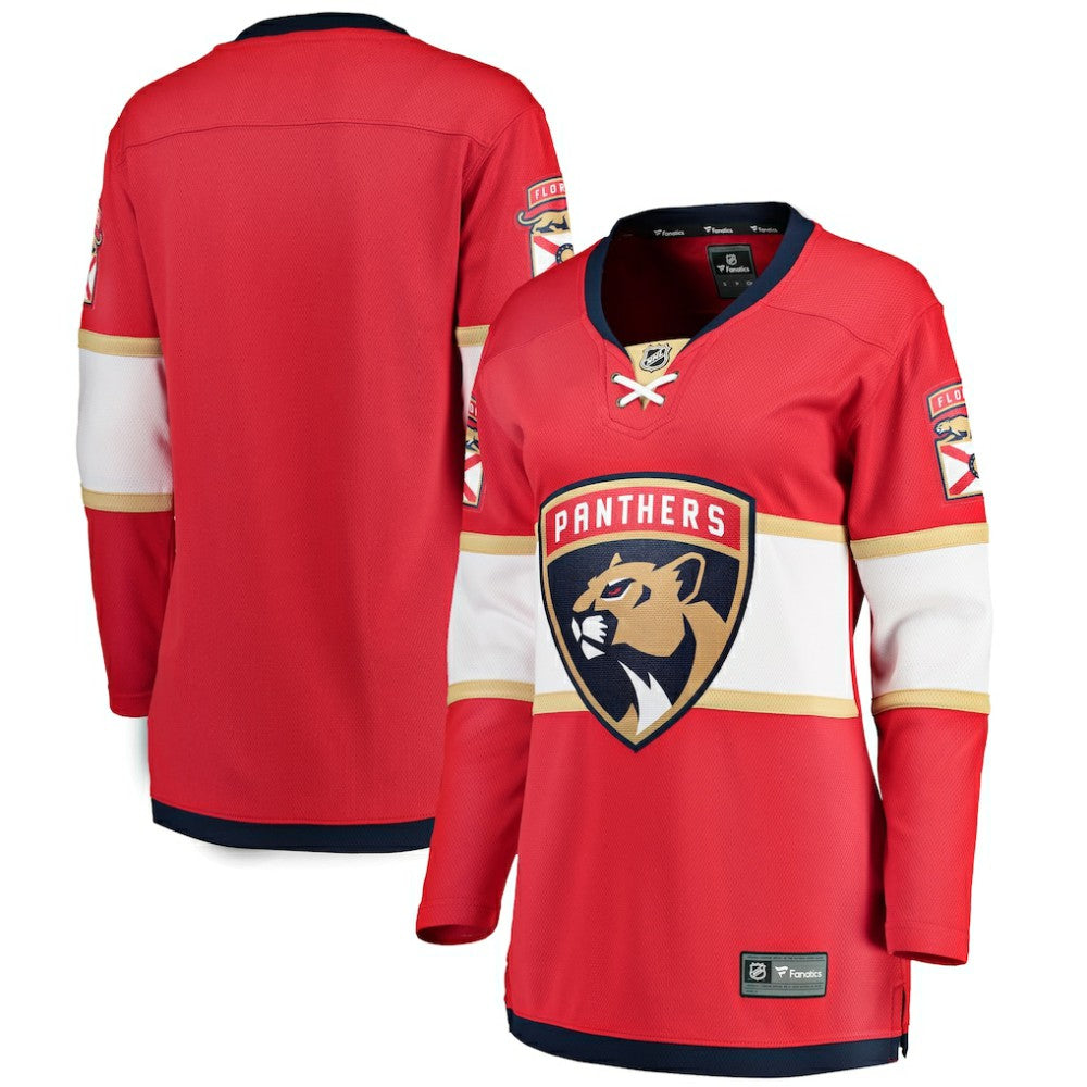 Florida Panthers Fanatics Women's Home Breakaway Jersey - Red Jerseys