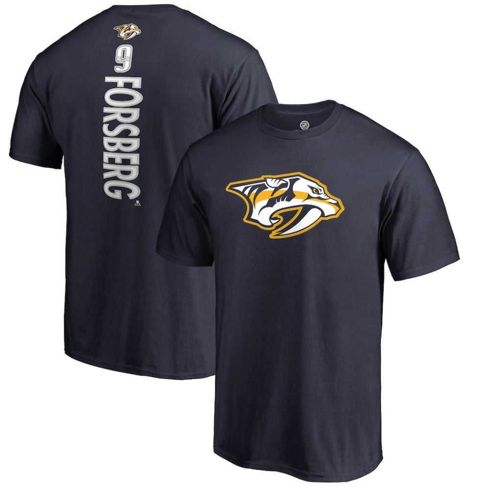 Filip Forsberg Nashville Predators Backer T-Shirt - Navy T-shirts