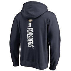 Filip Forsberg Nashville Predators Backer Pullover Hoodie - Navy Hoodies