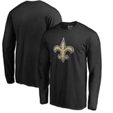 New Orleans Saints Primary Logo Long-Sleeve T-Shirt - Black on sale