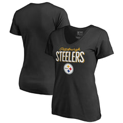 Pittsburgh Steelers Women's Nostalgia T-Shirt - Black sale
