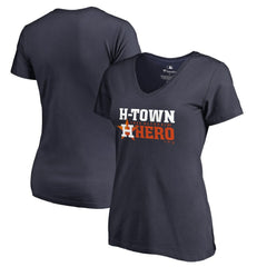 Jose Altuve Houston Astros Women's Player Hometown Collection V-Neck T-Shirt Navy
