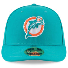 Miami Dolphins New Era Omaha Throwback Low Profile 59FIFTY Fitted Hat - Aqua discount