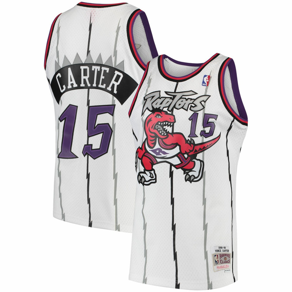 Vince Carter Toronto Raptors 1998/99 Hardwood Classics Swingman Jersey - White on sale